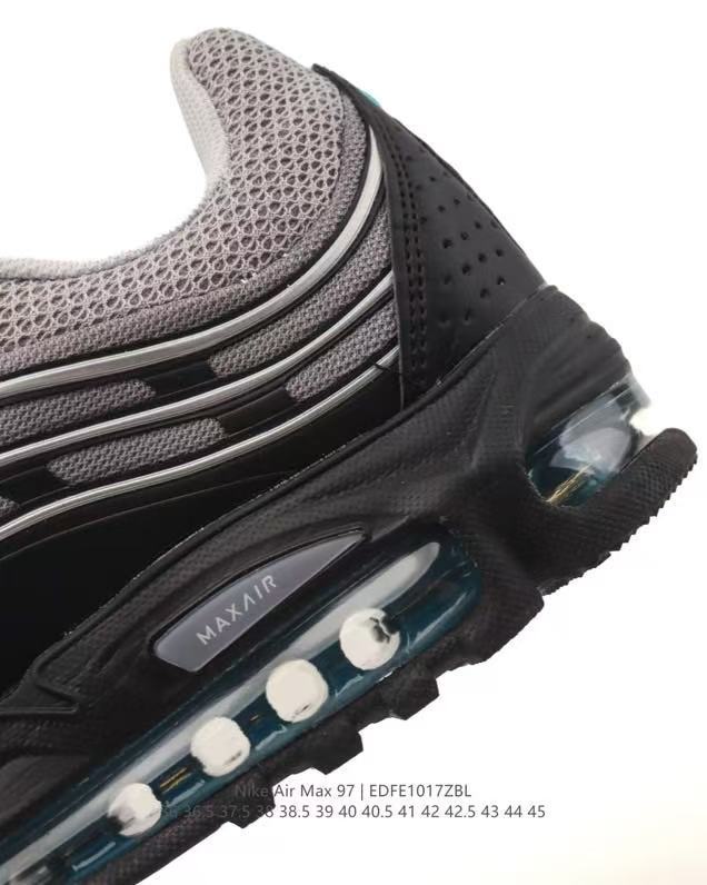 Nike Air Max 97 Grey and Black Sneakers EDE1017ZBL