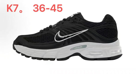 Nike Air Max Moto 2K Low-Top Running Shoes, Black and White