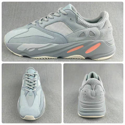 Nike Yeezy 700 V2 Shoes in Blue Grey and Coral
