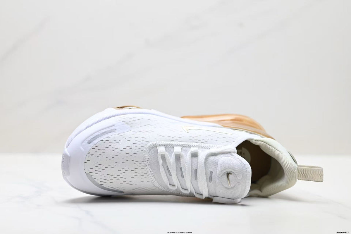 Nike Air Max 720 White and Tan Sneakers