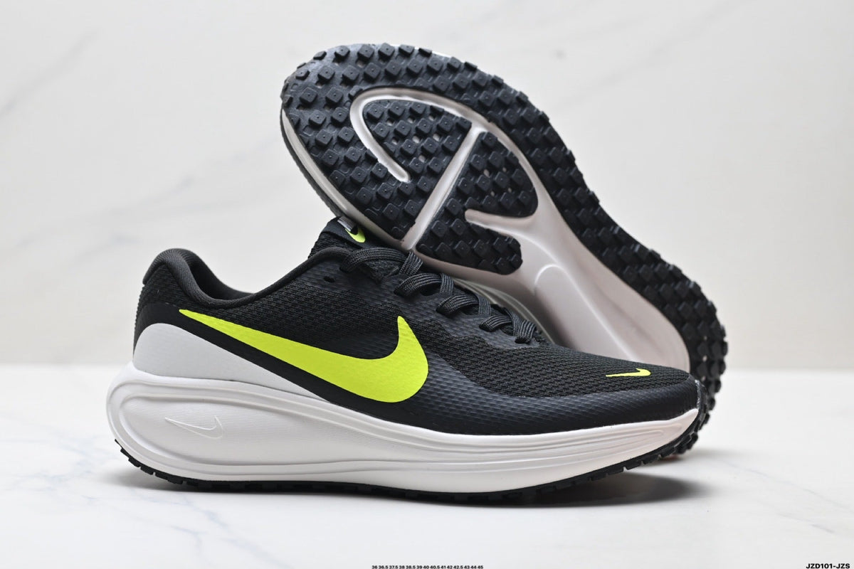 Nike Revolution 8 Running Shoes, Black and Volt