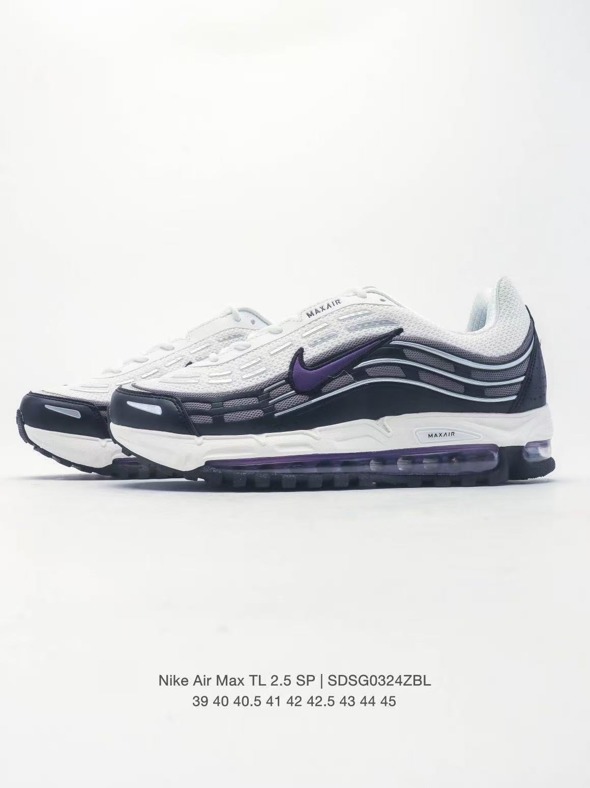 Nike Air Max TL 2.5 SP White Purple Sneakers SDSG0324ZBL