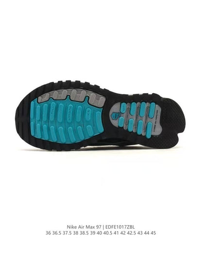 Nike Air Max 97 Grey and Black Sneakers EDE1017ZBL
