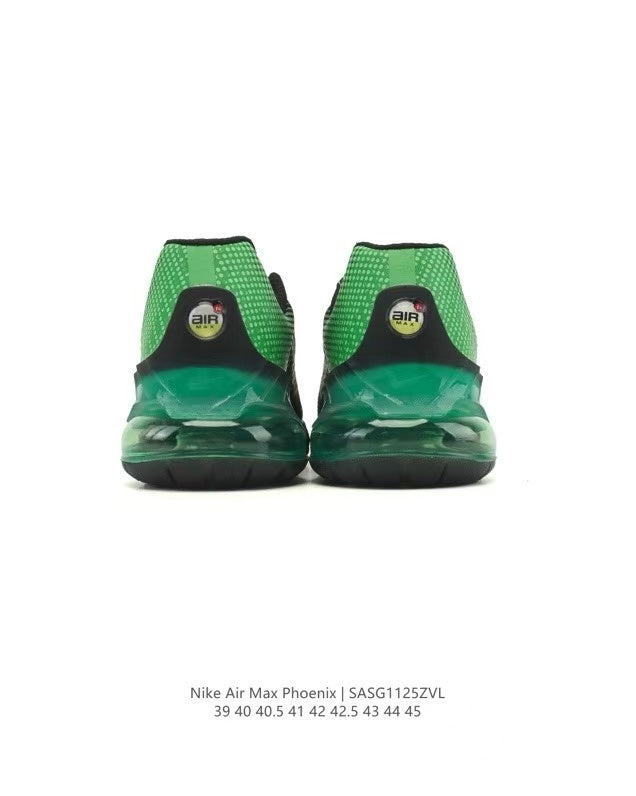 Nike Air Max Phoenix Black and Green Sneakers SAG112ZVL