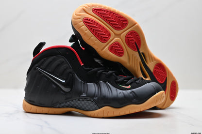 Nike Air Foamposite One Black Red Gum Sneakers