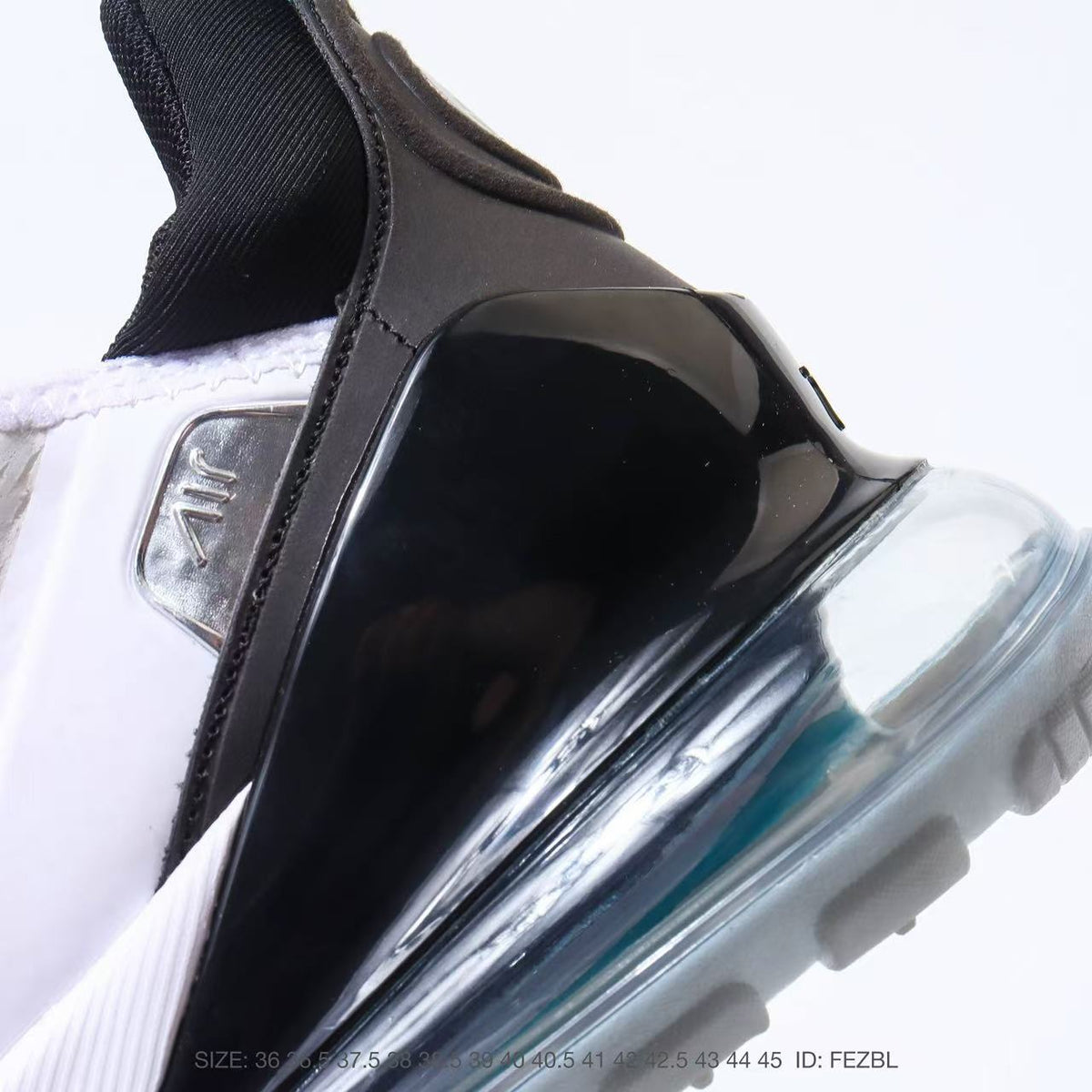 Nike Air Max 270 White Black Teal Sneakers