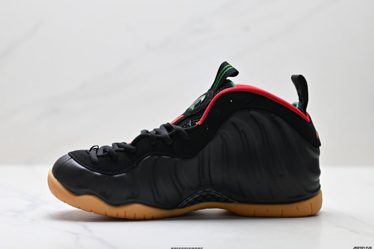 Nike Air Foamposite One Black Red Gum Sneakers