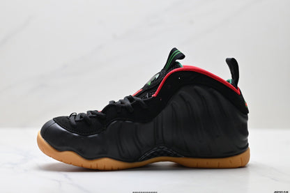 Nike Air Foamposite One Black Red Gum Sneakers