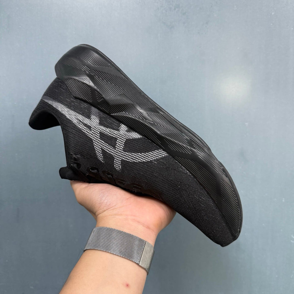 Nike N1 Black Knit Running Sneakers
