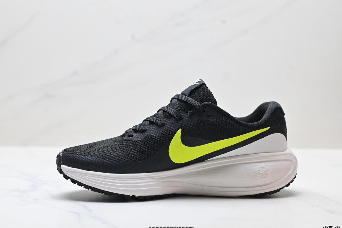 Nike Revolution 8 Running Shoes, Black and Volt