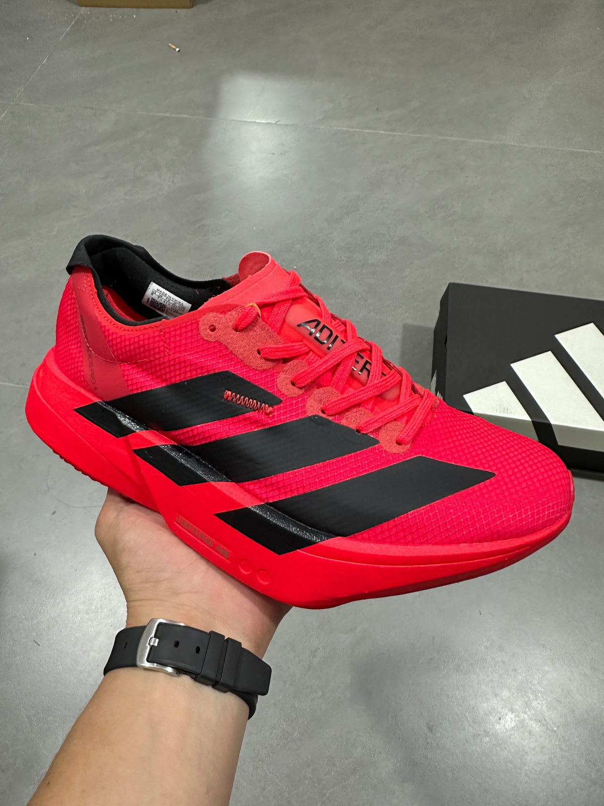 Nike Adizero Evo SL Running Shoes Red Black JR6356
