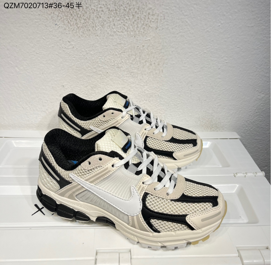 Nike Air Zoom Vomero 5 Sneakers in White, Black and Beige
