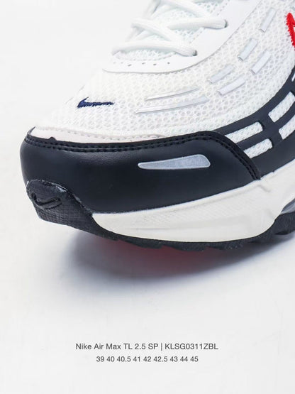 Nike Air Max TL 2.5 White and Navy Sneakers