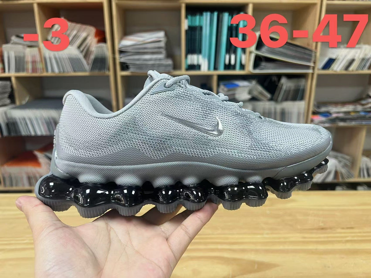 Nike Air Liquid Max Running Sneakers, Light Gray and Black