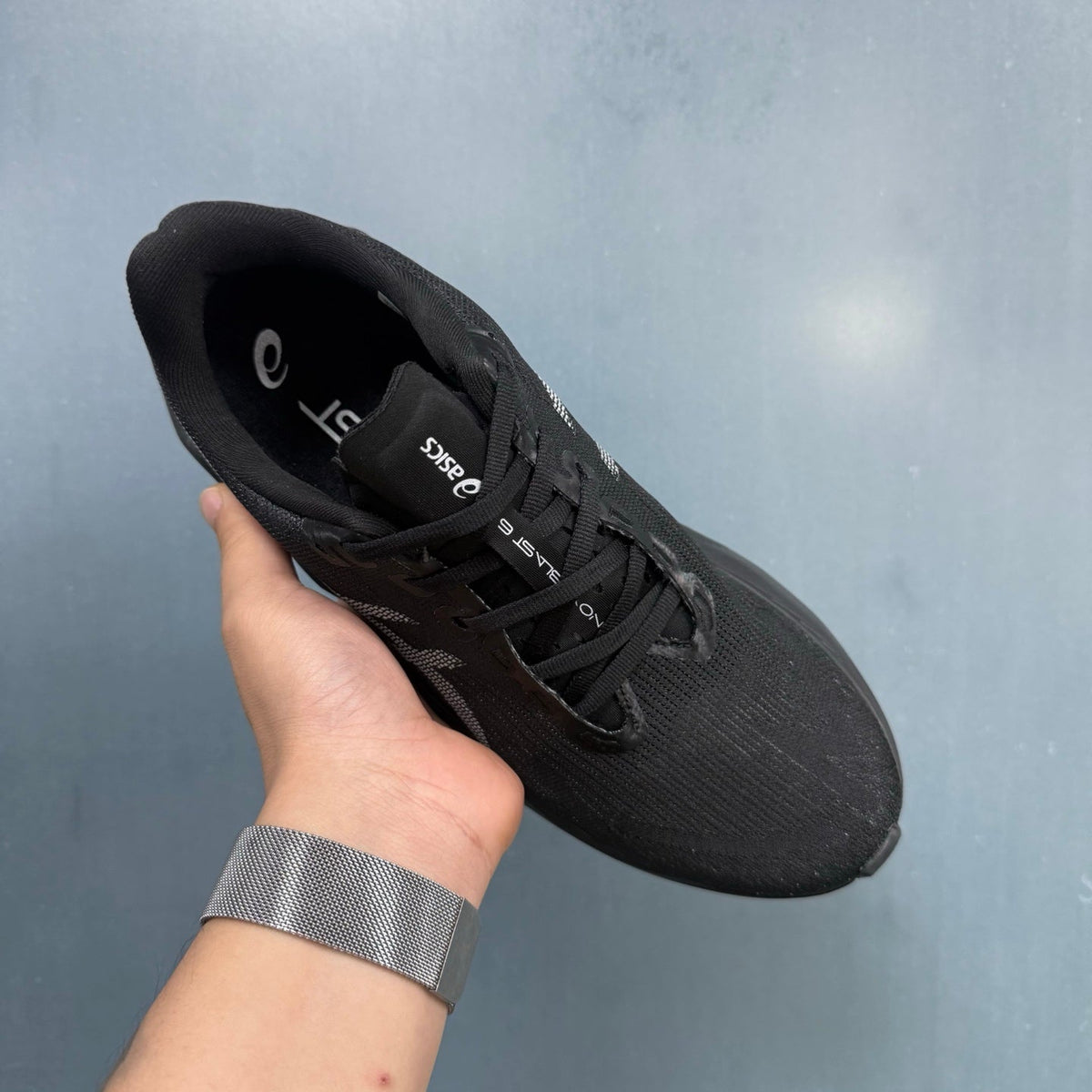 Nike N1 Black Knit Running Sneakers
