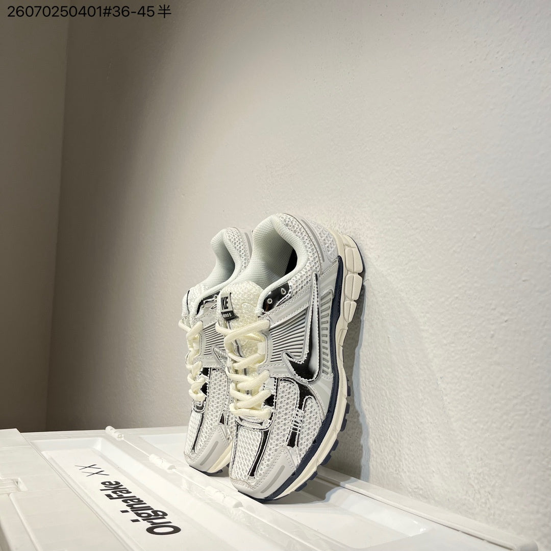 Nike Air Zoom Vomero 5 Sneakers, White and Black
