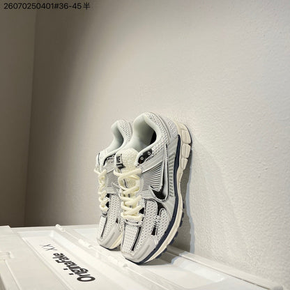 Nike Air Zoom Vomero 5 Sneakers, White and Black