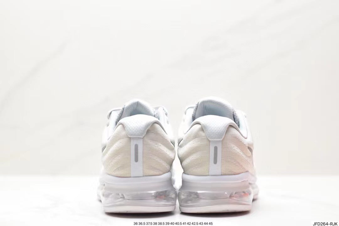 Nike Air Max 270 White and Silver Sneakers