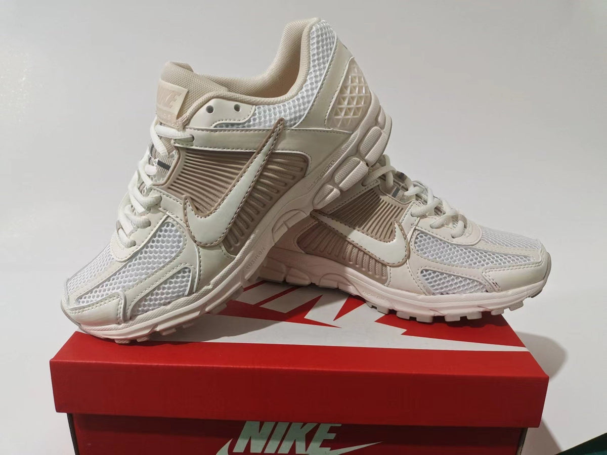 Nike Air Zoom Vomero 5 Sneakers in White and Taupe