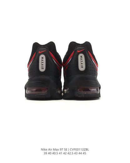 Nike Air Max 97 SE Black Red Sneakers CVFE0112ZBL