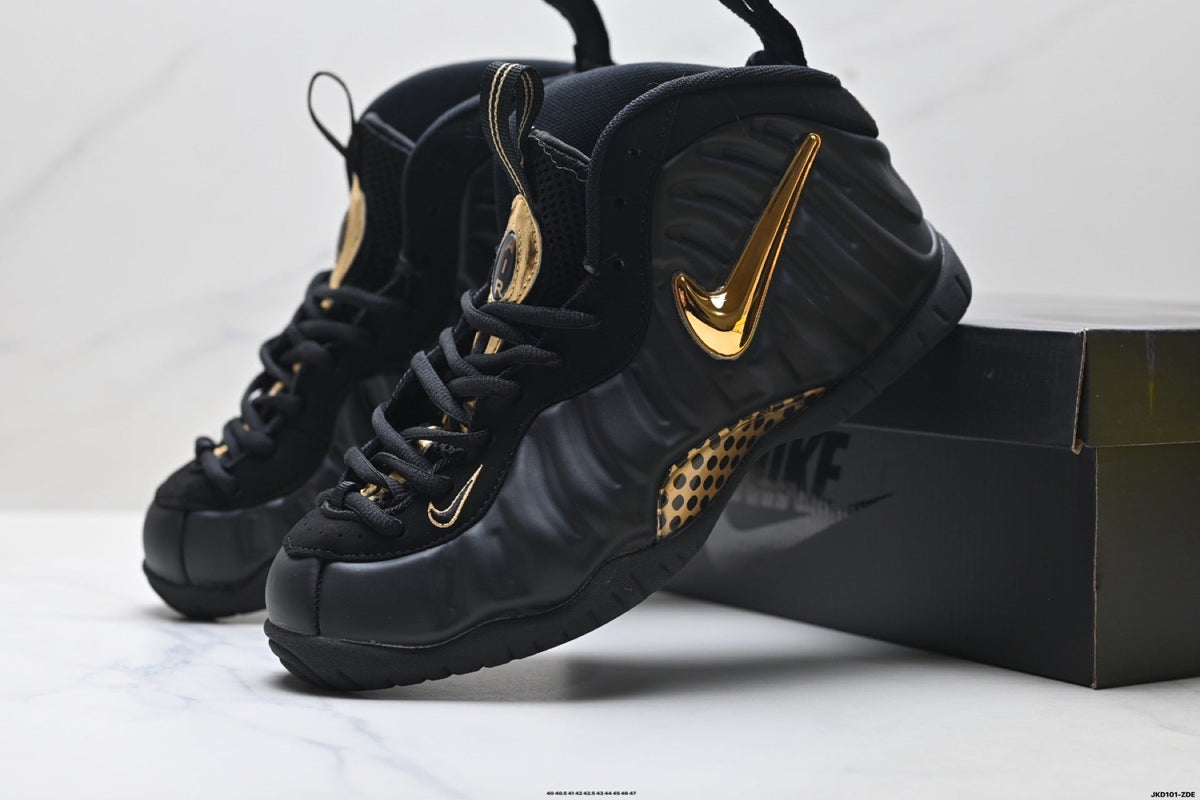 Nike Air Foamposite One Penny Hardaway Black Gold Sneakers