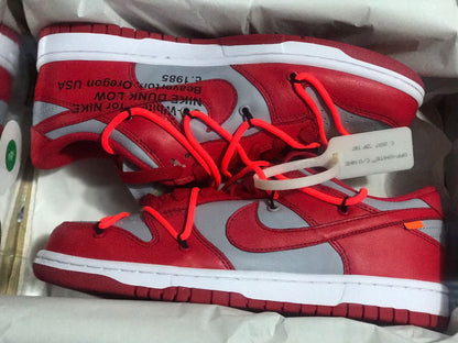 Nike Dunk Low LTHR / OW Red Gray Sneakers CT0856-600