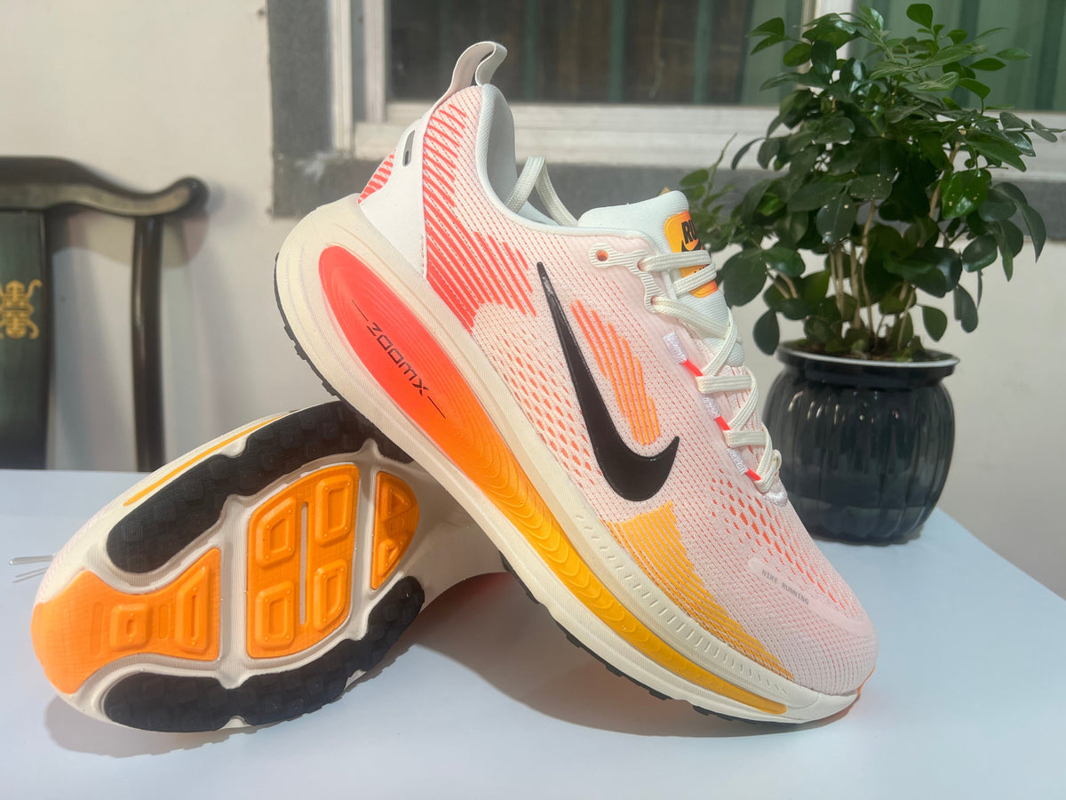 Nike Vomero 18 Running Shoes, White and Coral