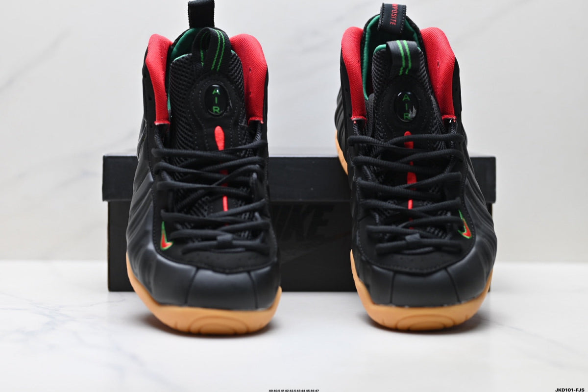 Nike Air Foamposite One Black Red Gum Sneakers