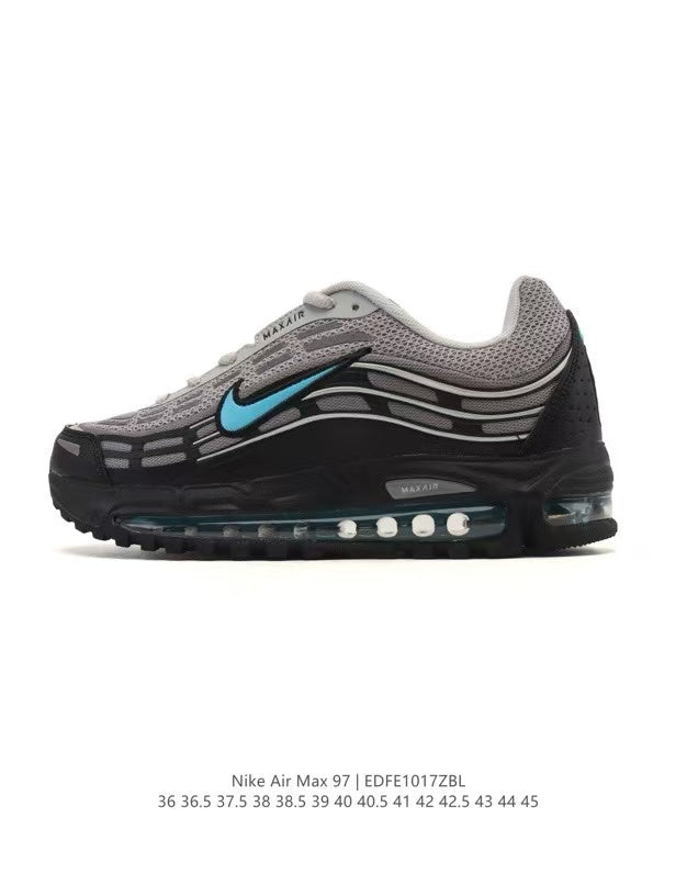 Nike Air Max 97 Grey and Black Sneakers EDE1017ZBL
