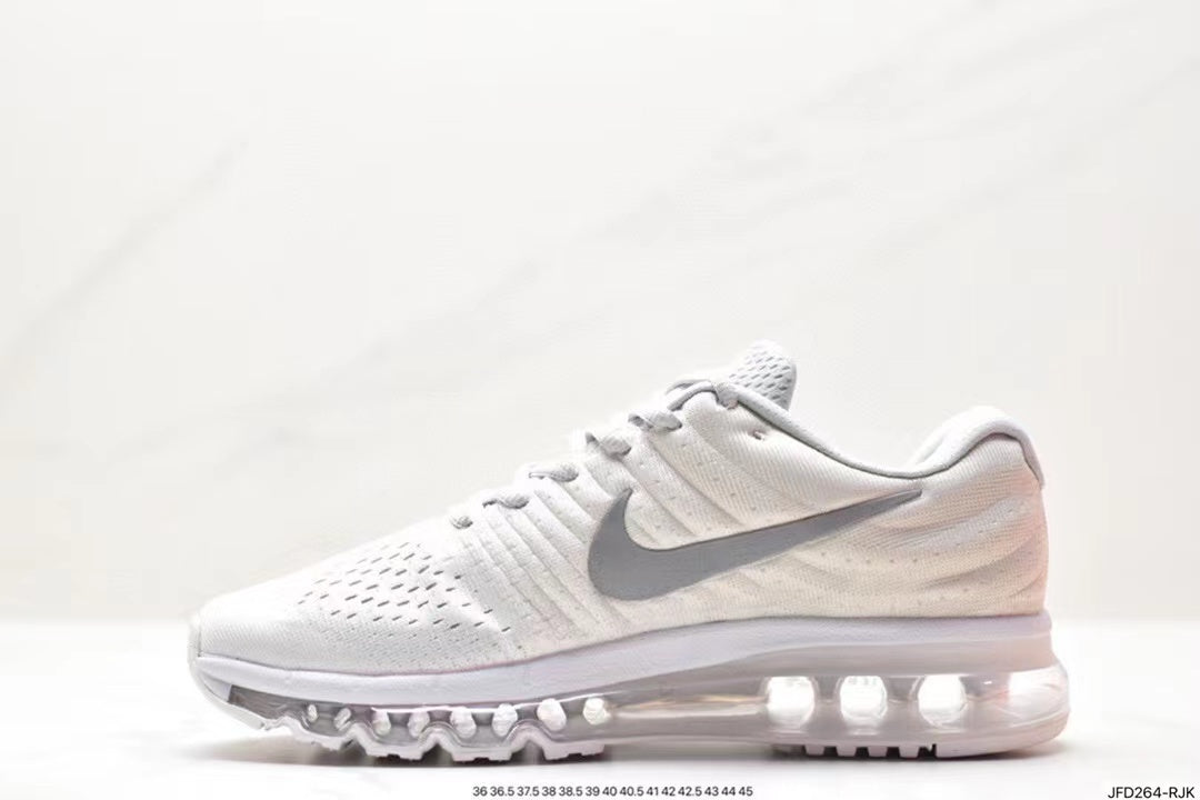Nike Air Max 270 White and Silver Sneakers