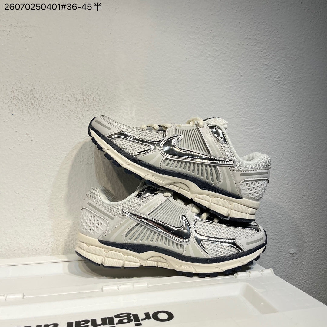 Nike Air Zoom Vomero 5 Sneakers, White and Black