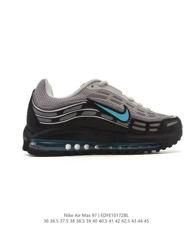 Nike Air Max 97 Grey and Black Sneakers EDE1017ZBL