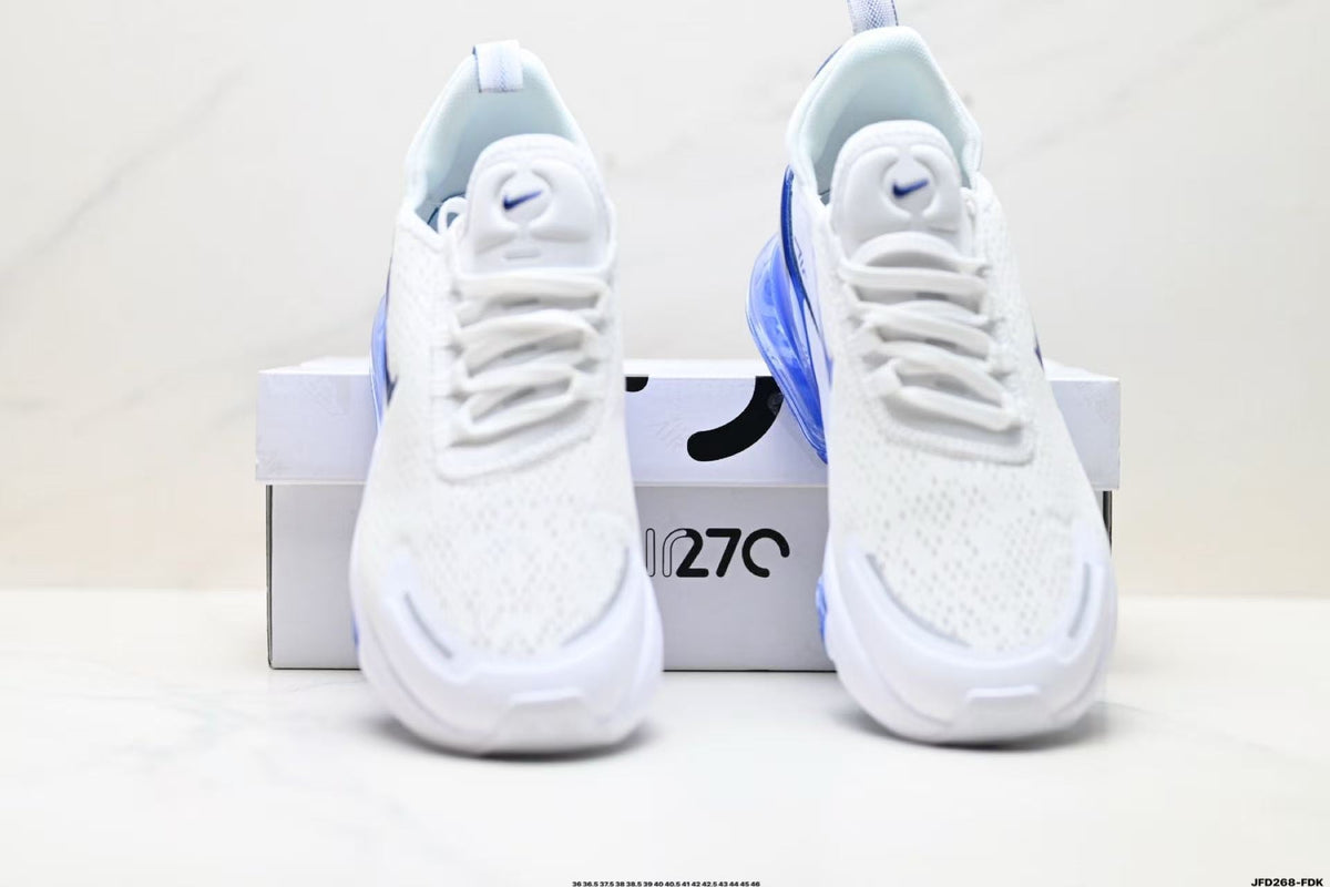 Nike Air Max 270 React White and Blue Sneakers JFD268-FDK