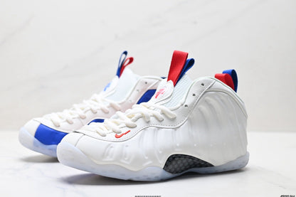Nike Air Foamposite One Penny Hardaway White Blue Red Sneakers