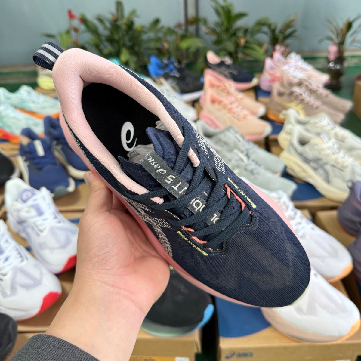Nike H8 Pink and Navy Running Sneakers