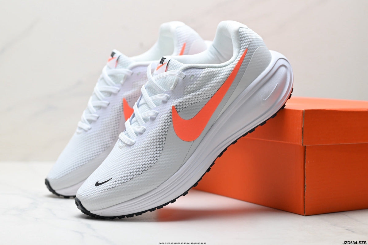 Nike Revolution 8 Running Shoes White and Orange