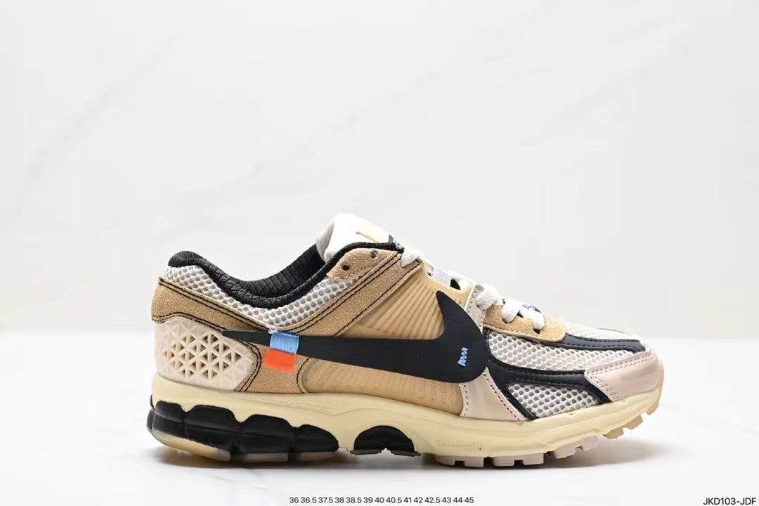 Nike Air Zoom Vomero 5 Running Shoes in Tan and Black