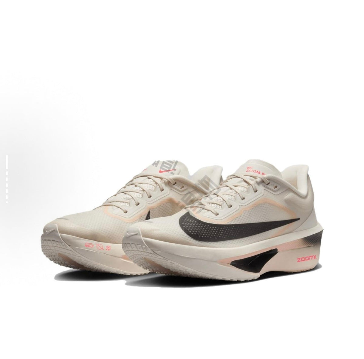 Nike ZoomX Running Shoes in Light Beige and Black