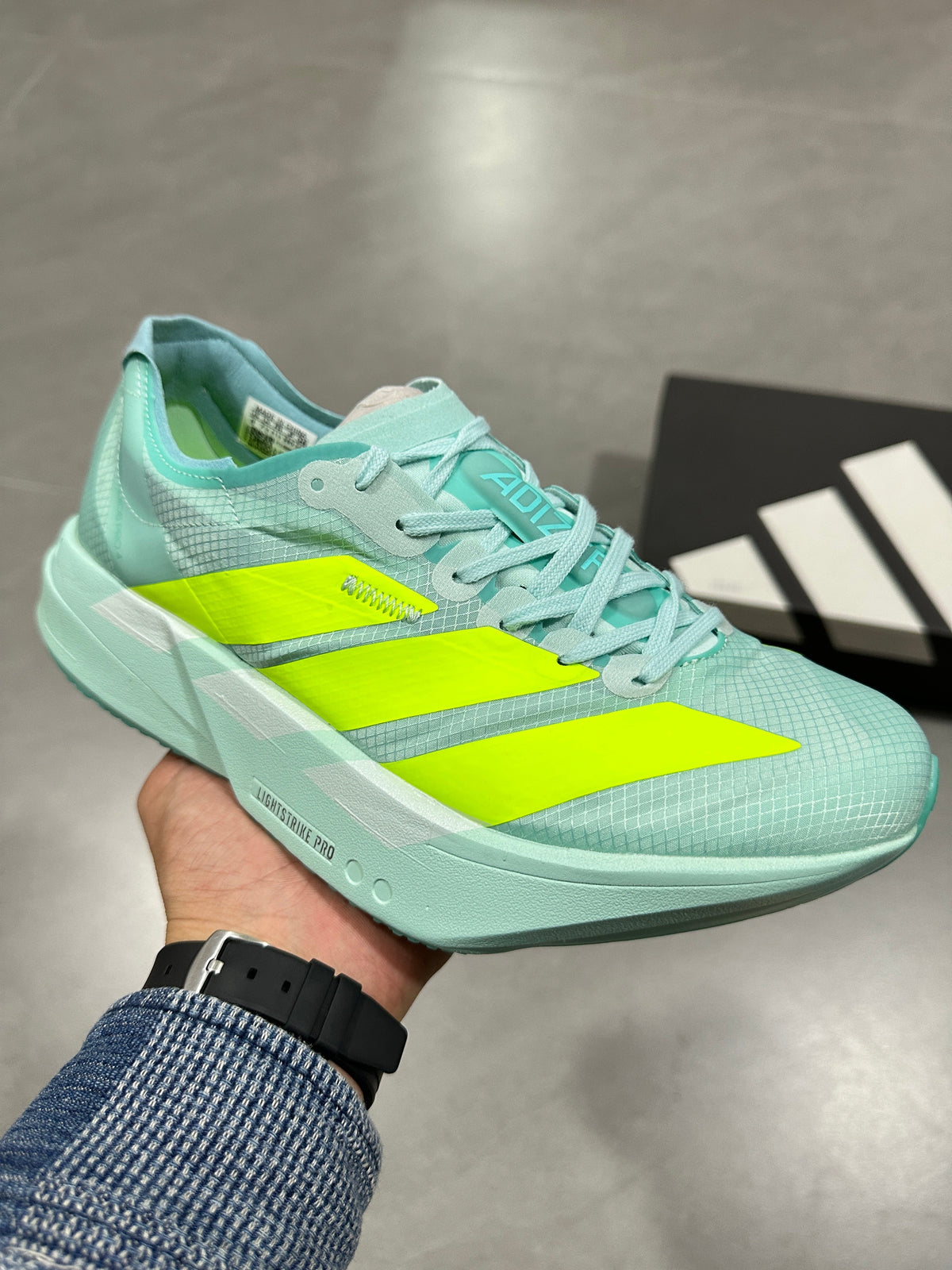 Nike Lightstrike Pro Running Shoes, Mint Green and Volt