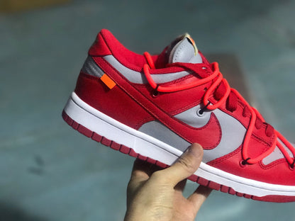Nike Dunk Low LTHR / OW Red Gray Sneakers CT0856-600
