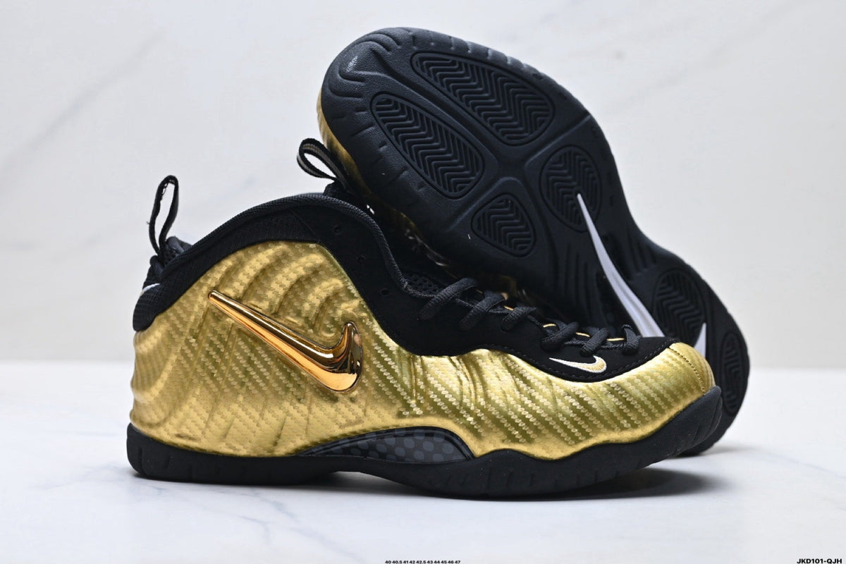 Nike Air Foamposite One Penny Hardaway Black Gold Sneakers