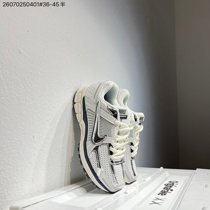 Nike Air Zoom Vomero 5 Sneakers, White and Black