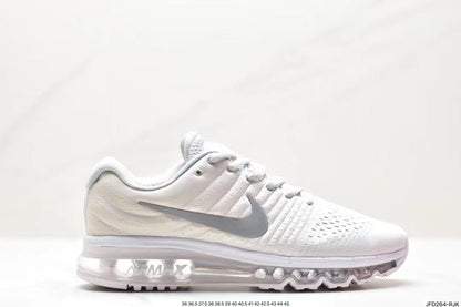 Nike Air Max 270 White and Silver Sneakers