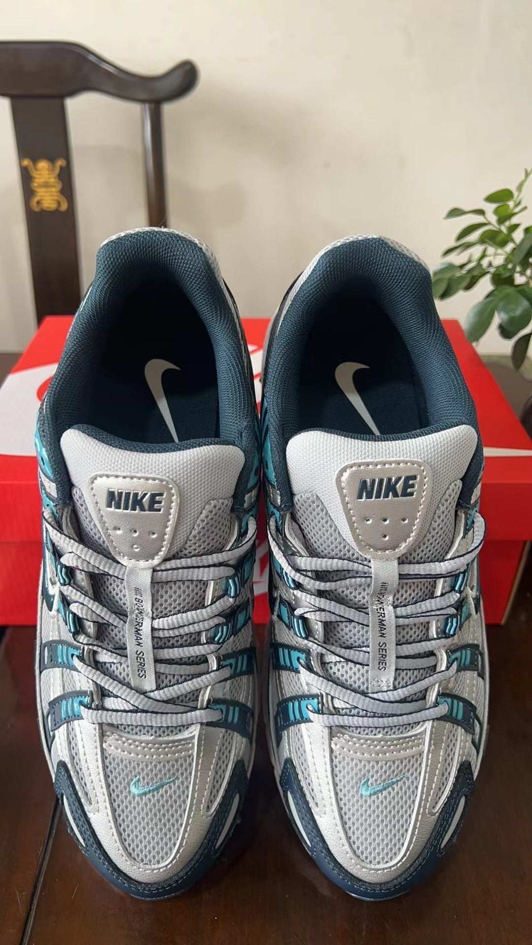 Nike P-6000 Sneakers White Navy Turquoise CD6404-402
