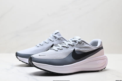 Nike Revolution 8 Running Shoes, White and Gray