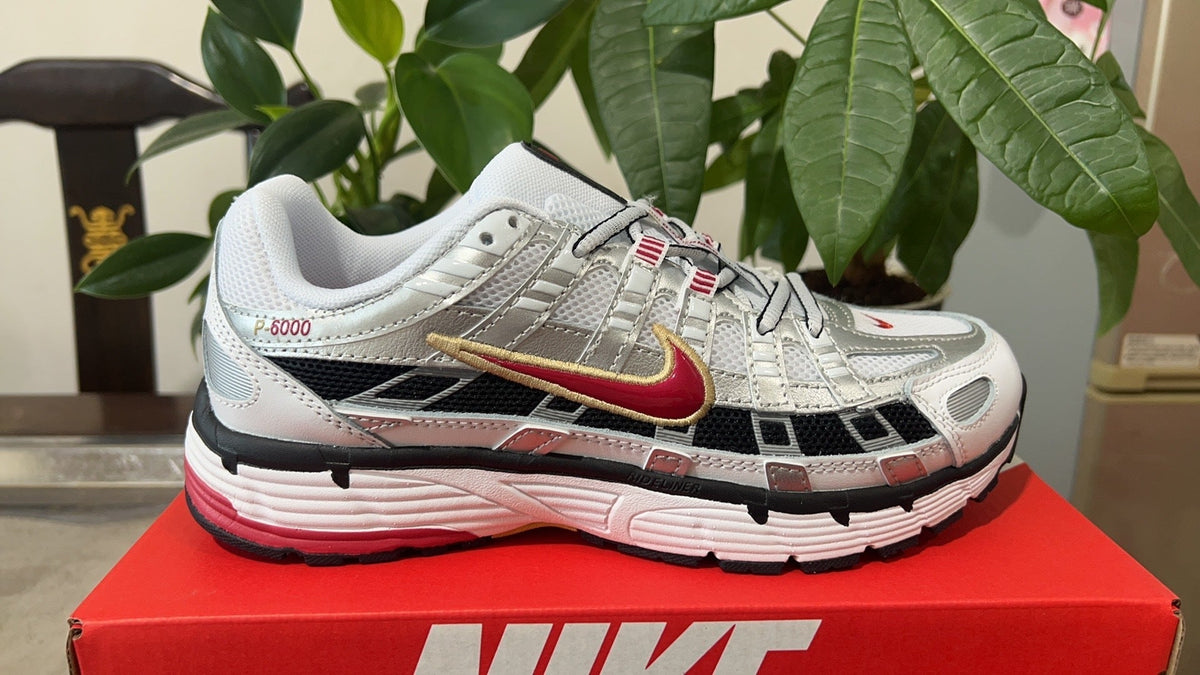 Nike P-6000 Sneakers White Black Red BV1021-101