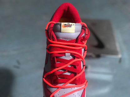 Nike Dunk Low LTHR / OW Red Gray Sneakers CT0856-600
