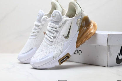 Nike Air Max 720 White and Tan Sneakers