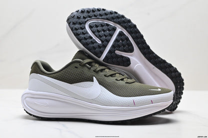Nike Revolution 8 Olive Green and White Running Shoes