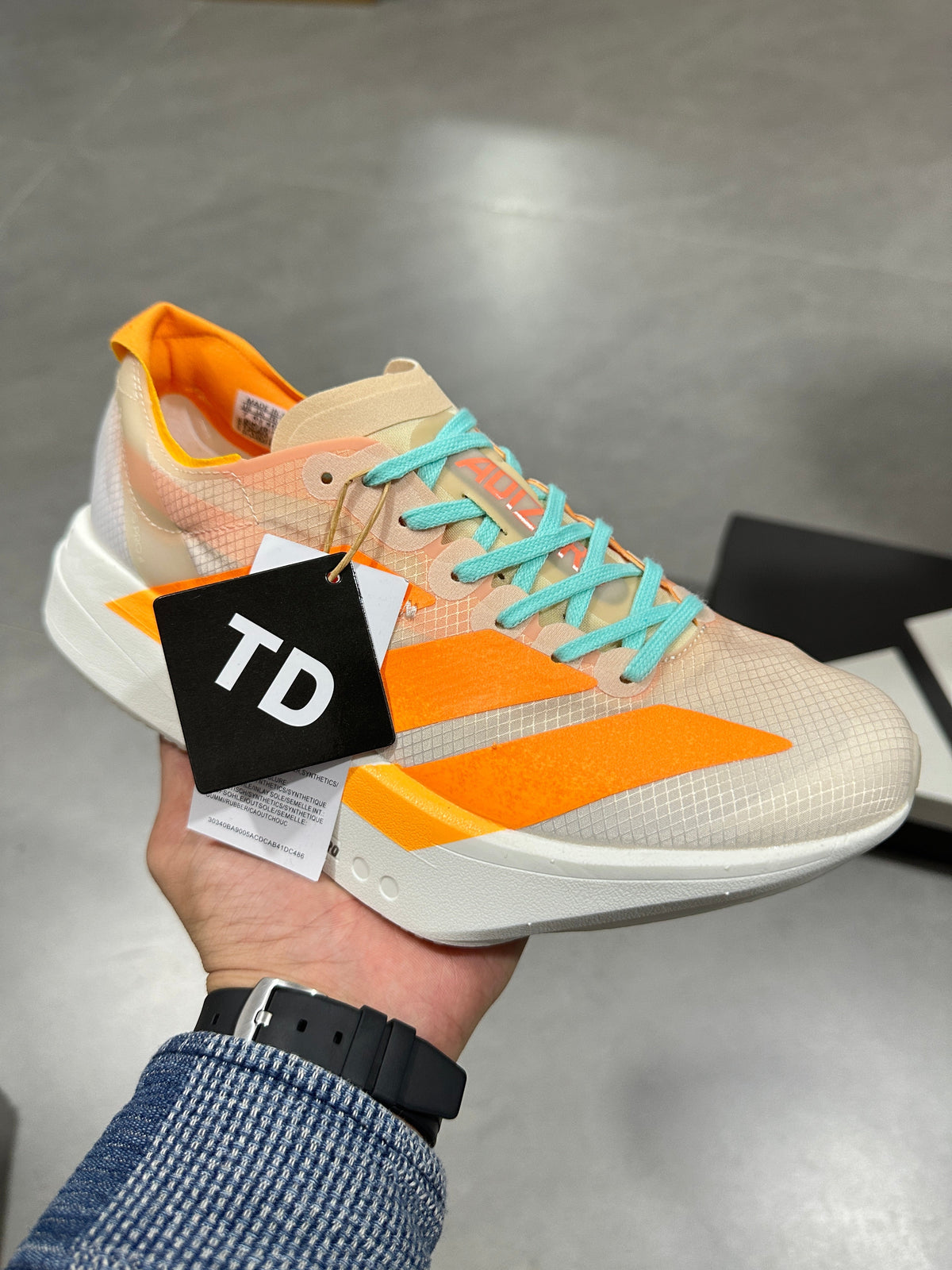 Nike Lightstrike Pro Running Shoes White Orange Turquoise